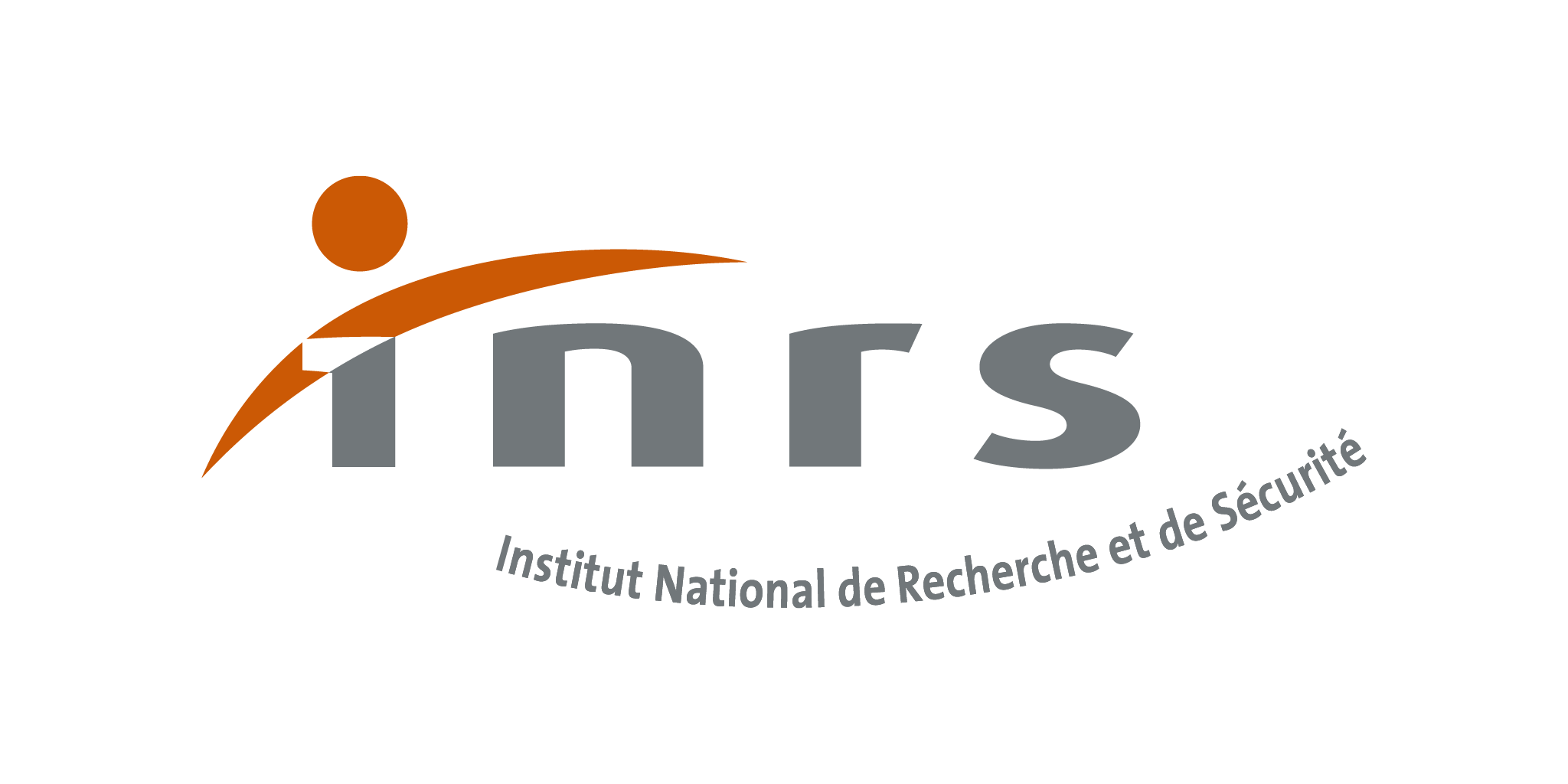 Logo de l'INRS en gris et orange. Dessous est inscrit Institut National de Recherche et de Sécurité