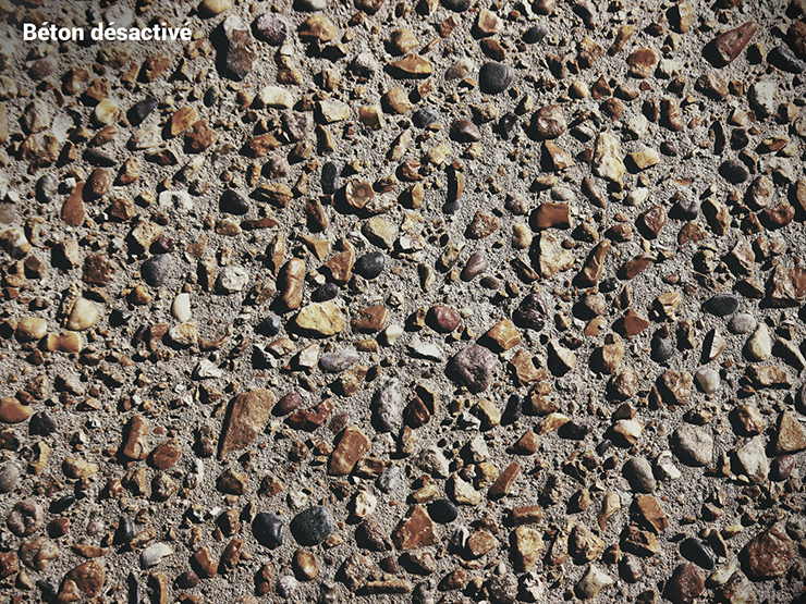 Le béton désactivé