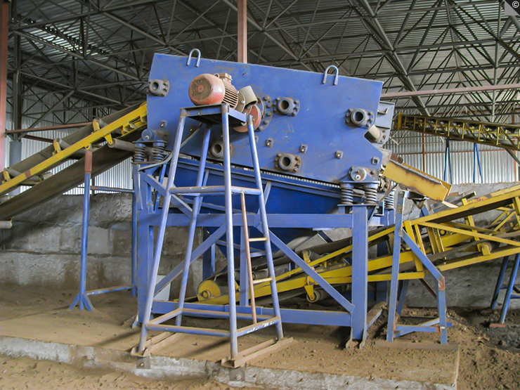 Le tamisage à l'aide d'un crible