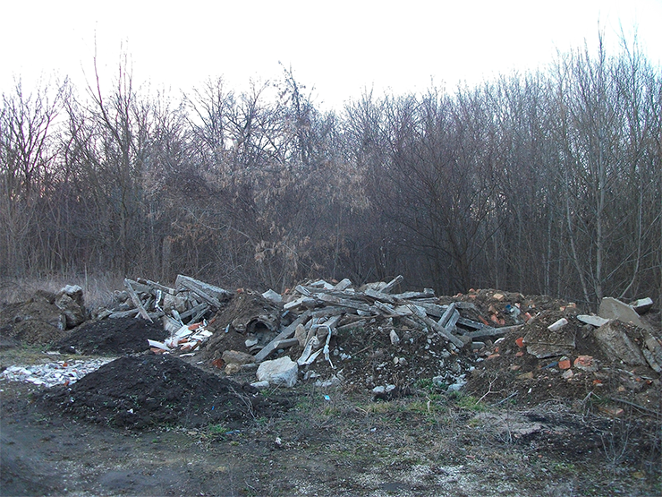 Illustration d'un dépôt sauvage