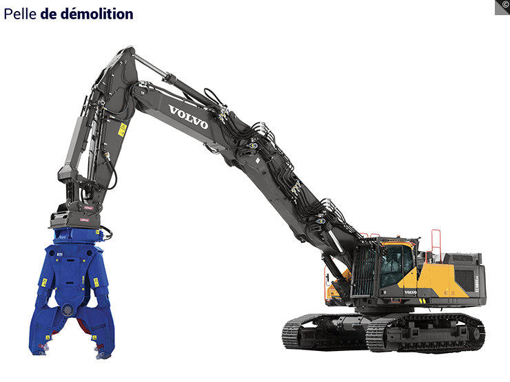 La pelle de démotion, une pelle hydraulique particulière