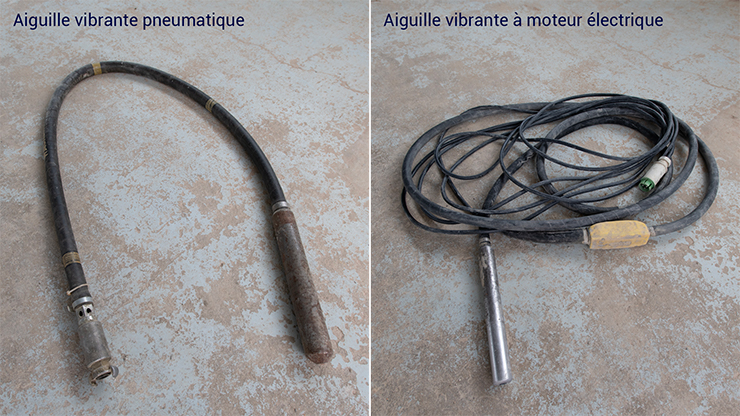 Les deux sortes d'aiguille vibrante