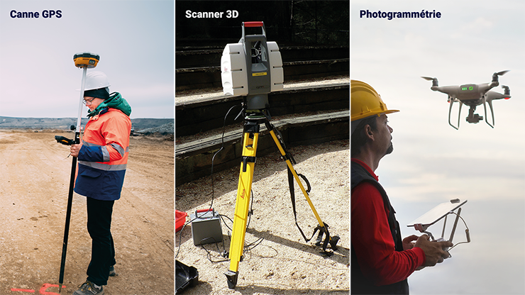 Les techniques automatisées de relevés d’ouvrages et de terrain