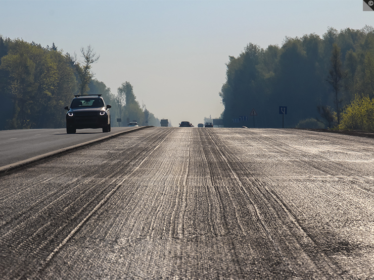 Le rabotage d'une route
