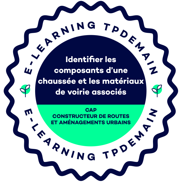 Open badge — Composants de chaussée et matériaux de voirie